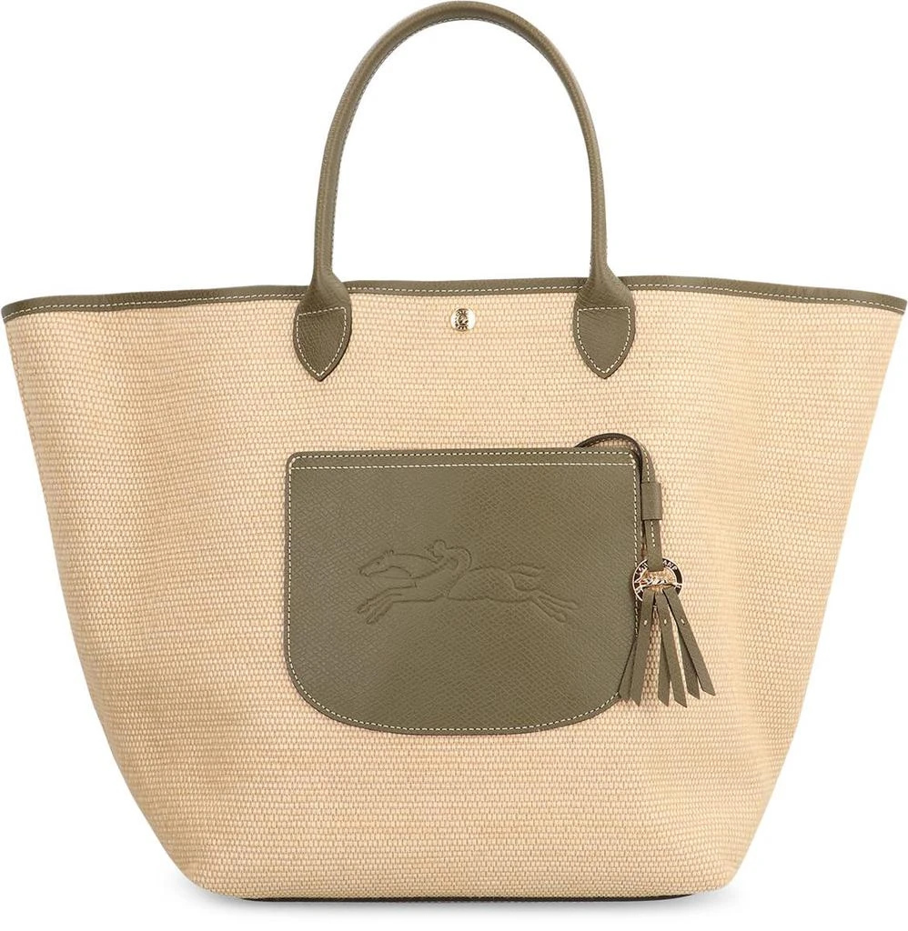 Longchamp Longchamp L Le Pliage Raffia Tote Bag 2