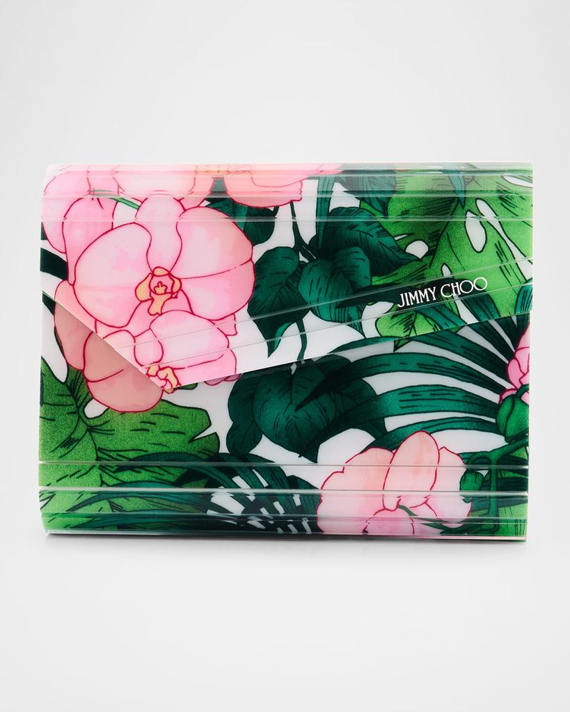 【関税&送料込】Jimmy Choo Sweetie Pouch In Plexiglass With Jimmy Choo Sweetie Mother-Of-Pearl Plexiglass Clutch Bag