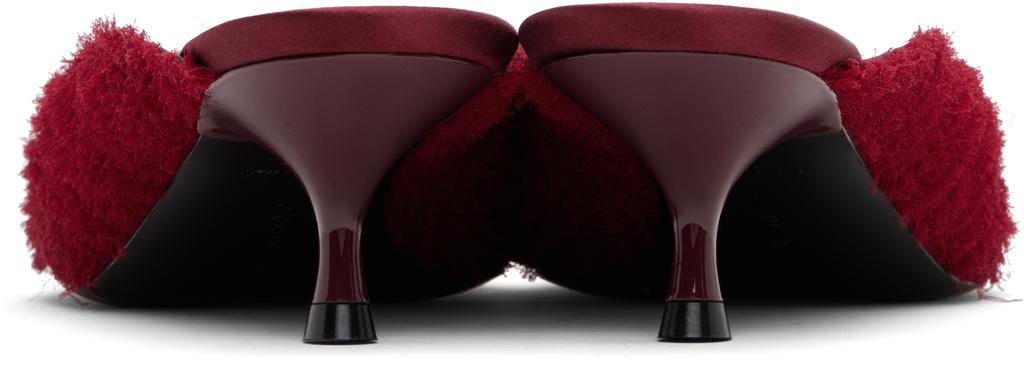 Victoria Beckham Red Sloan Mules