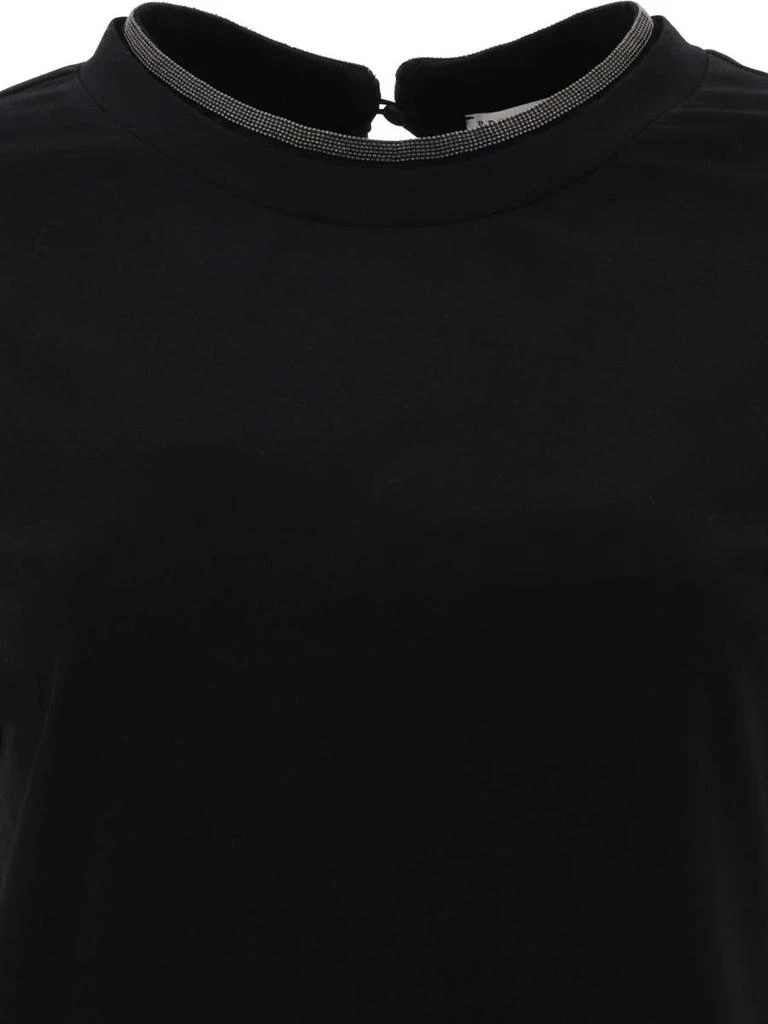 Brunello Cucinelli Brunello Cucinelli T-Shirt Con Colletto Prezioso 3