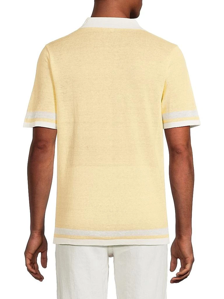 Onia Linen Knit Camp Shirt 5