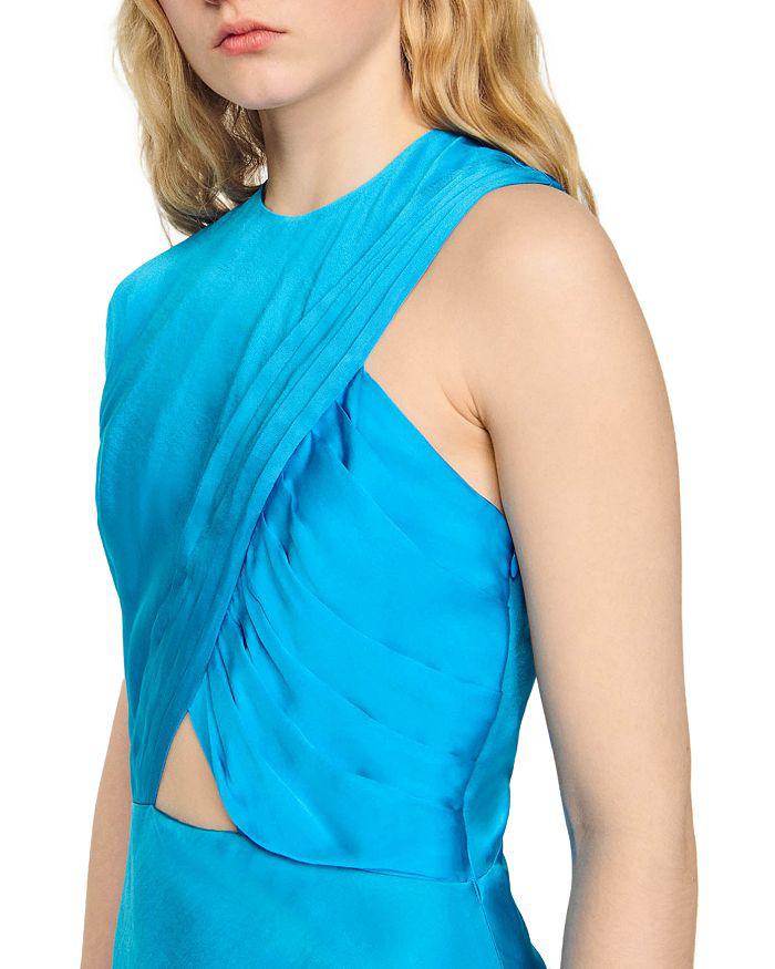 Sandro Barbara Cutout Maxi Dress