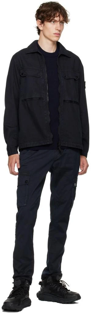 Stone Island Navy Faded Jacket 5