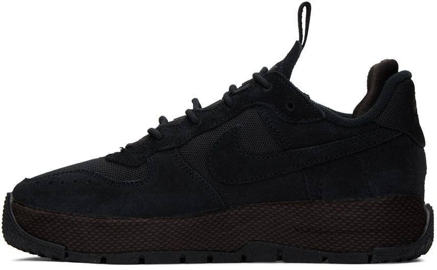 NIKE Black Air Force 1 Wild Sneakers 3