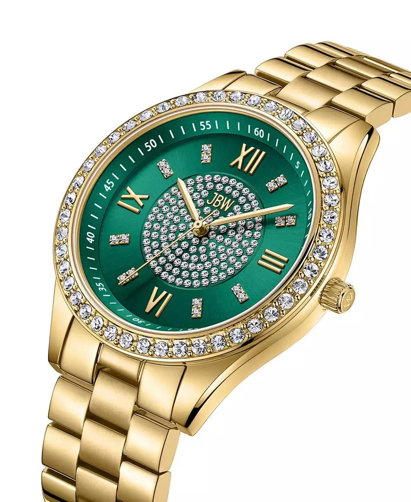 Jbw Women's Mondrian Diamond (1/6 ct.t.w.) 18k Gold Plated Stainless Steel Watch 3