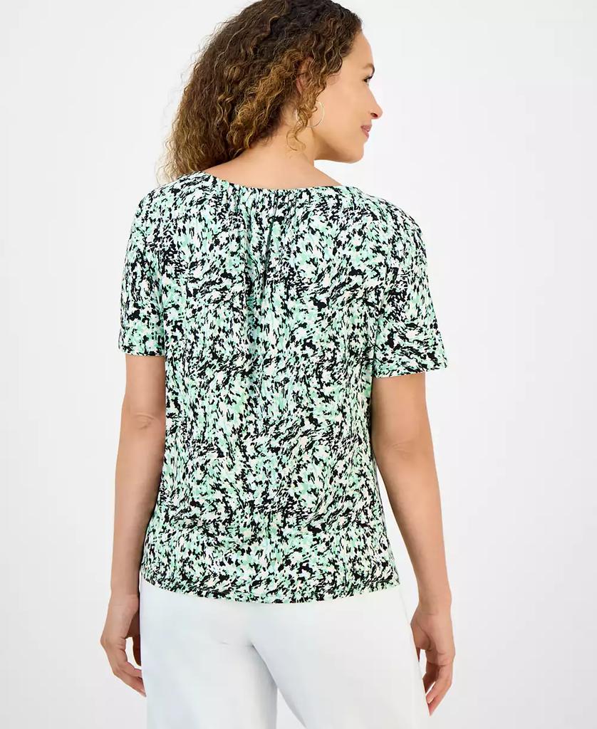 JM Collection Petite Abstract-Print Top, Exclusively at Macy's