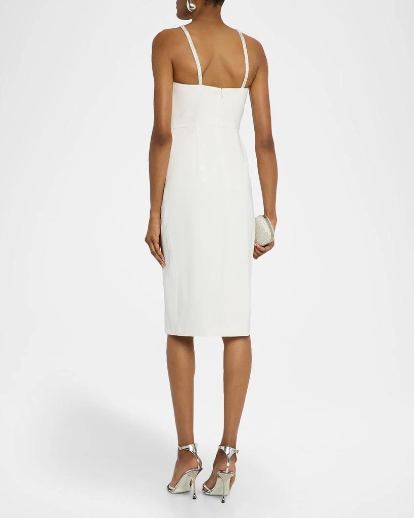 Liv Foster Rhinestone-Trim Stretch Crepe Dress 3