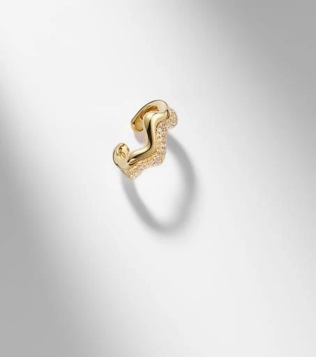 Shay Jewelry 18kt gold (750/1000) ear cuff with diamonds 5