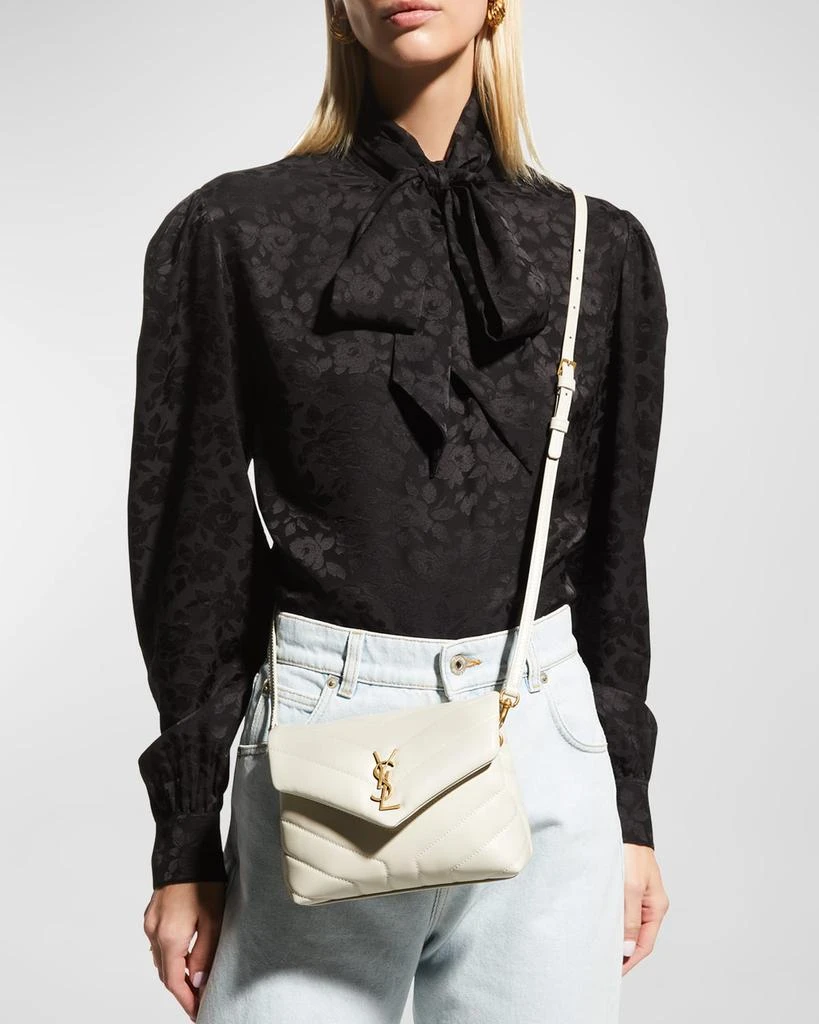 Yves Saint Laurent Loulou Toy YSL Crossbody Bag in Quilted Leather 3
