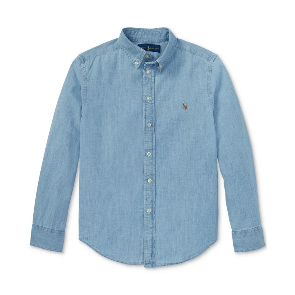 Polo Ralph Lauren Big Boys Cotton Chambray Sport Shirt 2