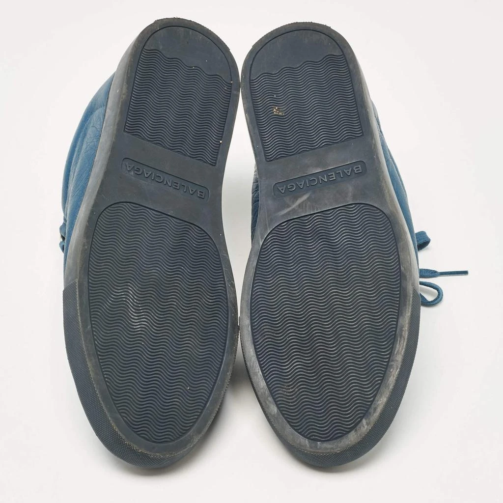 Balenciaga Balenciaga Blue Leather Arena Lace Up Sneakers Size 41 6