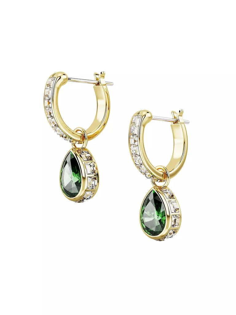 Swarovski Chroma Goldtone & Crystal Pear-Cut Drop Earrings 3