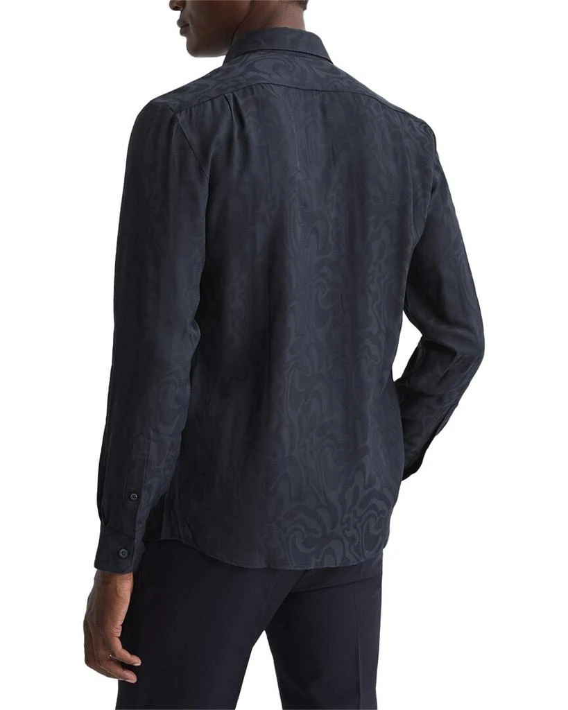 REISS Jack Ripple Jacquard Shirt 2
