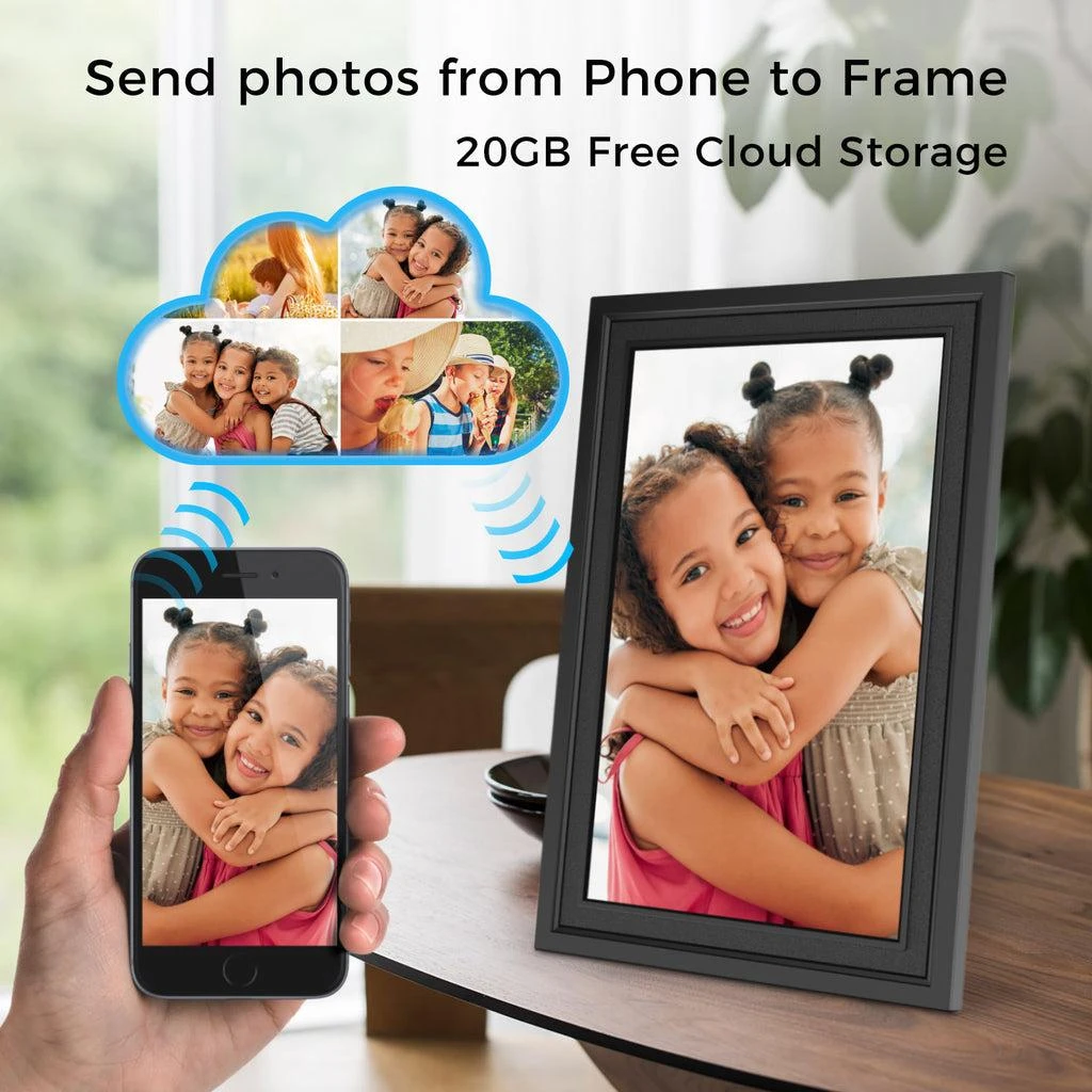 Sungale 10in Cloud Frame- Easy PhotoShare APP- 20GB Cloud Storage, Auto-Rotate 2