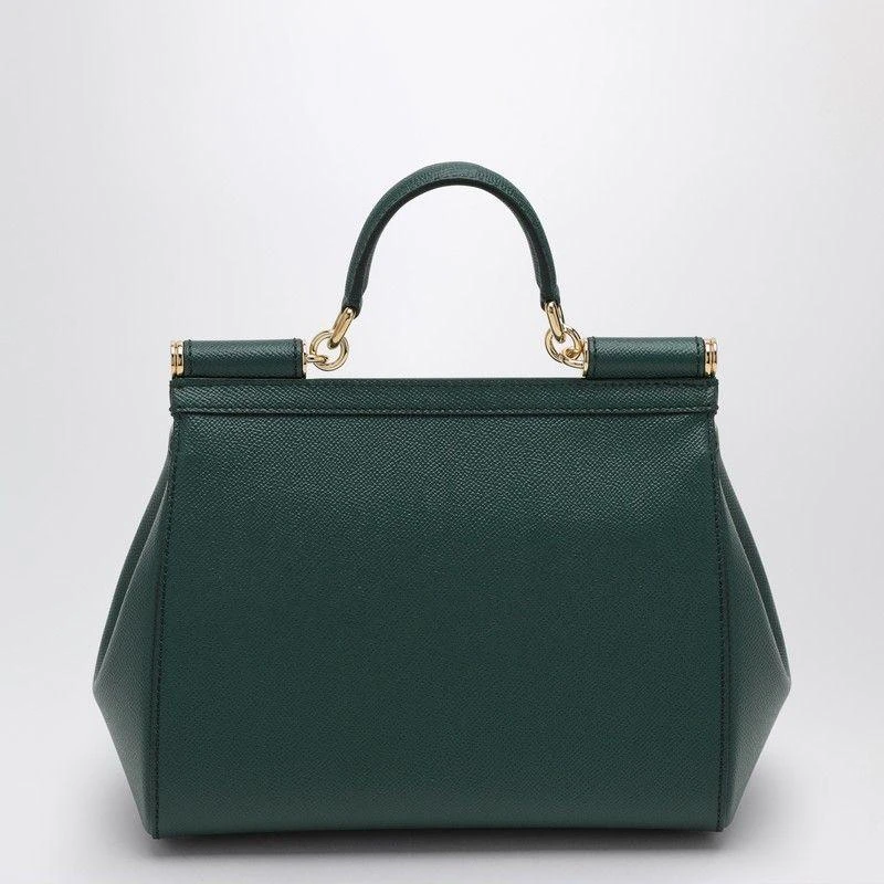 Dolce & Gabbana Dolce & Gabbana Large Dark Green Sicily Hand Bag 3