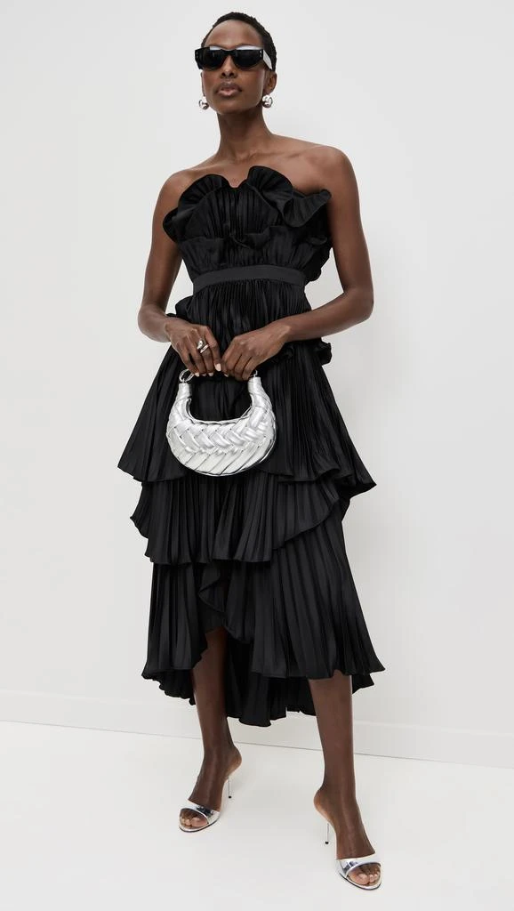 AMUR Judah Scallop Pleated Dress 4