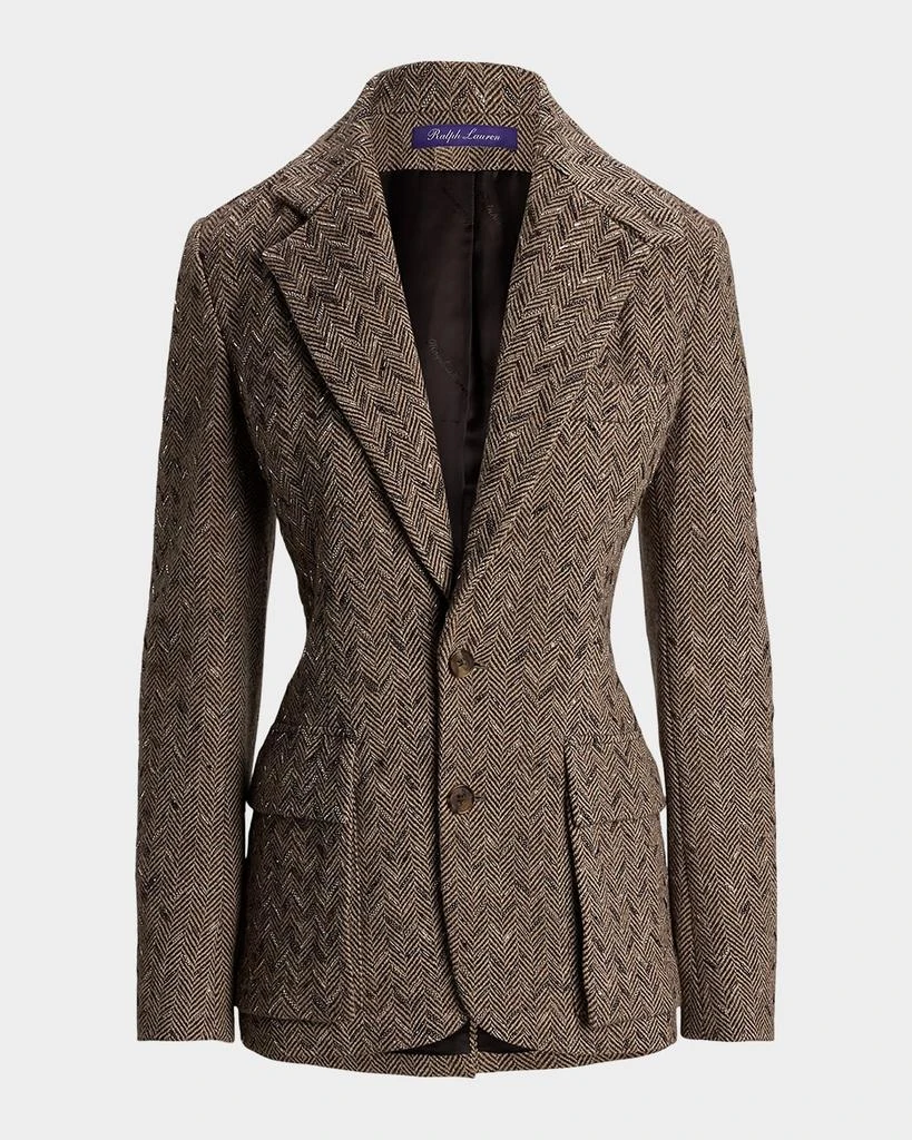 Ralph Lauren Preston Embellished Herringbone Jacket 1