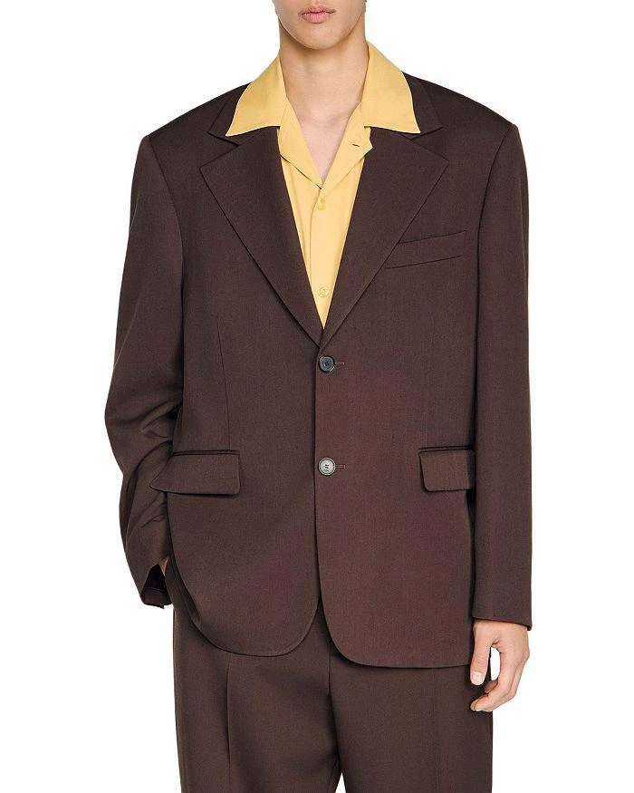 Sandro Oversized Fit Suit Jacket