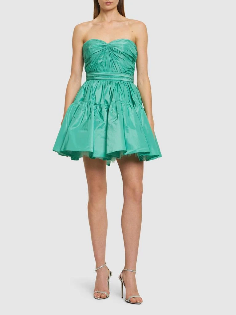 Zuhair Murad Strapless Taffeta Mini Dress 1