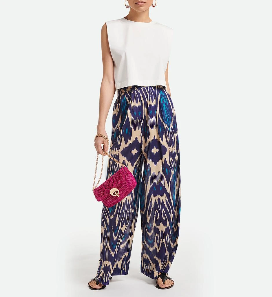 VANESSA BRUNO Pantalon Nunes - Bleu Multico 1
