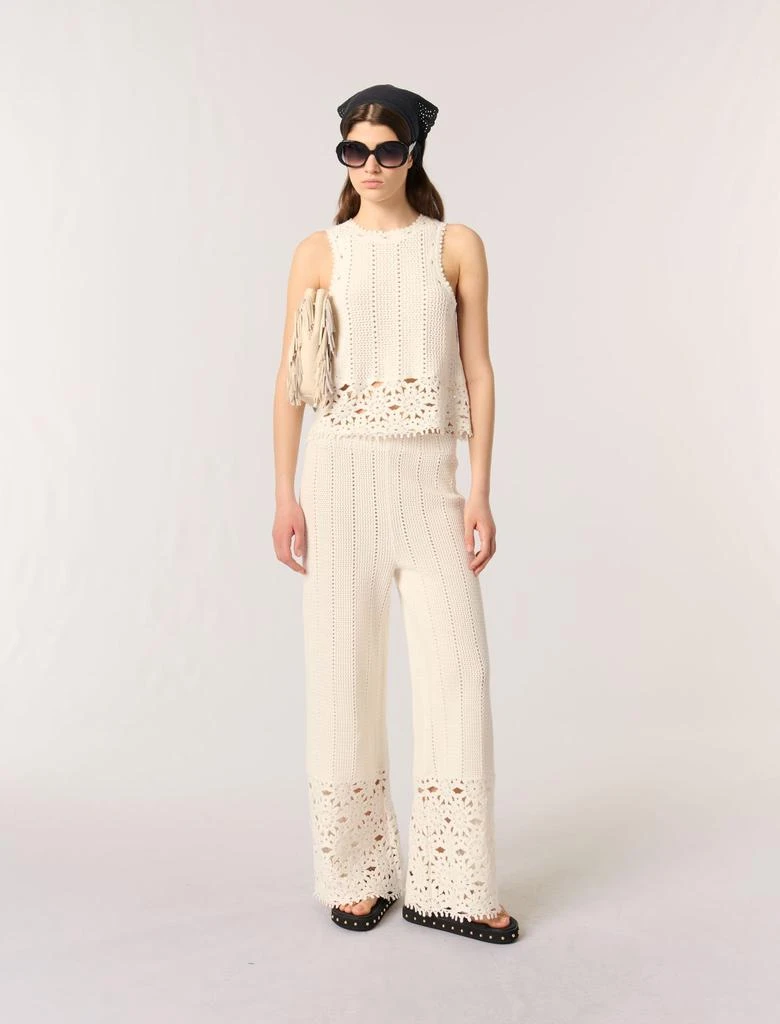 Maje Maje Woman's cotton Crochet vest top for Spring/Summer 1