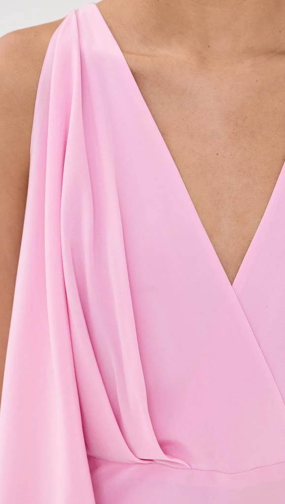Brandon Maxwell Silk Deep V Dress 5