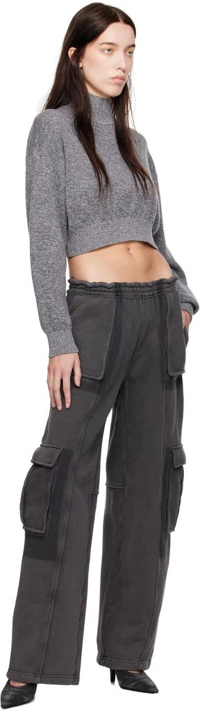 Alexander Wang Gray Oversized Cargo Sweatpants 4