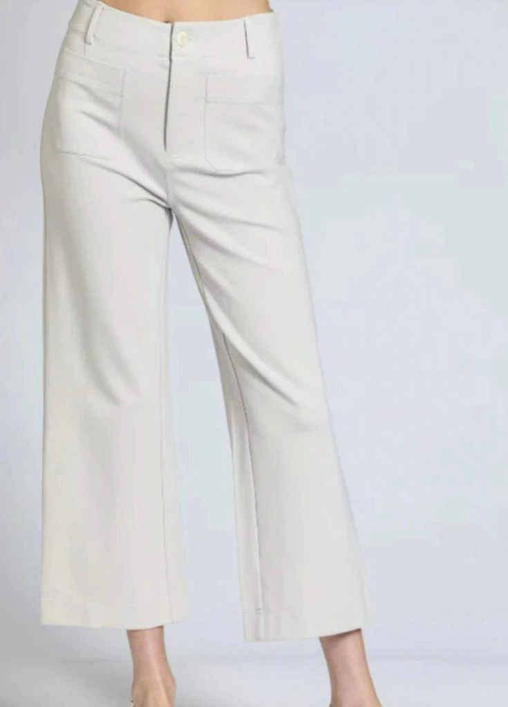 APNY Apny - Ponte Cropped Wide Leg Pant