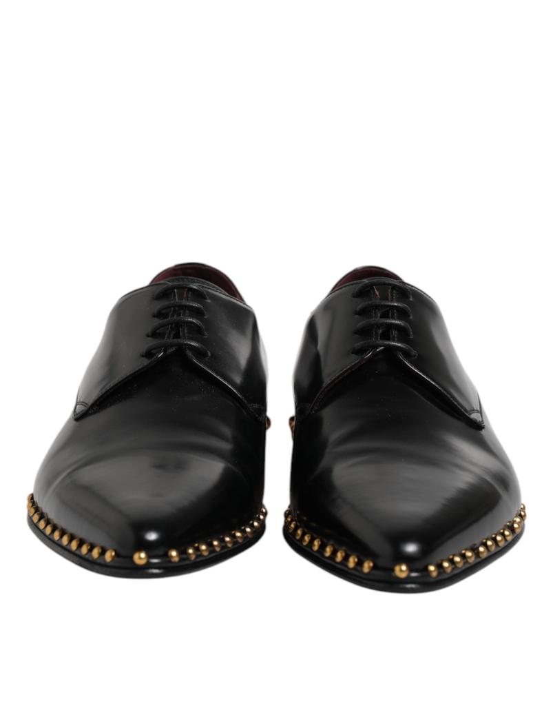 Dolce & Gabbana Leather Studded Derby Men Dress Men's Shoes