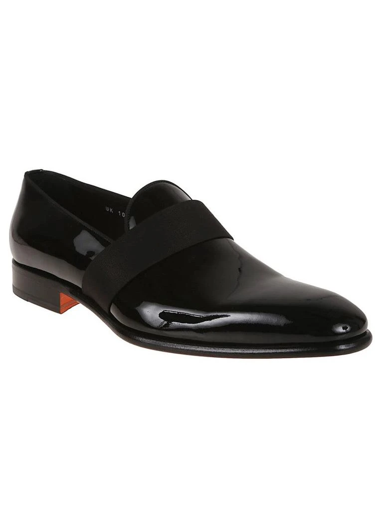 Santoni Patent Leather Moccasin With Tapered Toe Design 2
