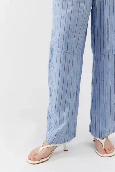 Urban Outfitters UO Mae Striped Linen Cargo Pant 5