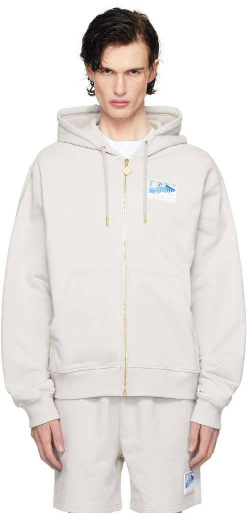 Casablanca Gray Greek Temple Hoodie 1