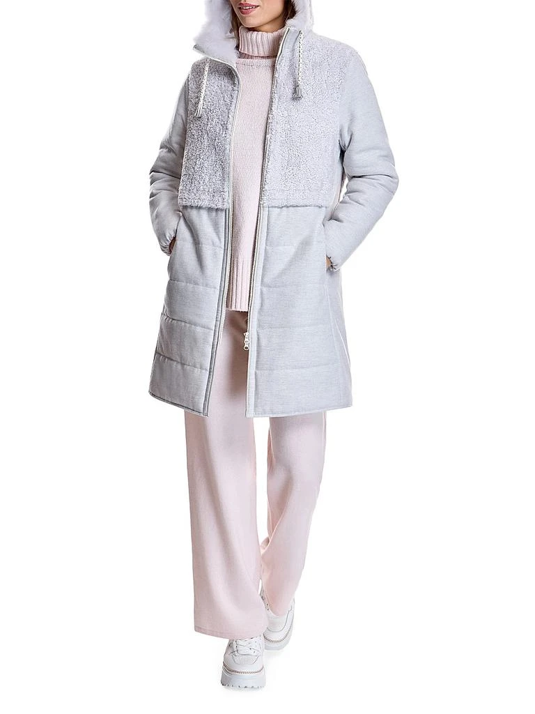 Maximilian Pieced Wool and Shearling Jacket 2