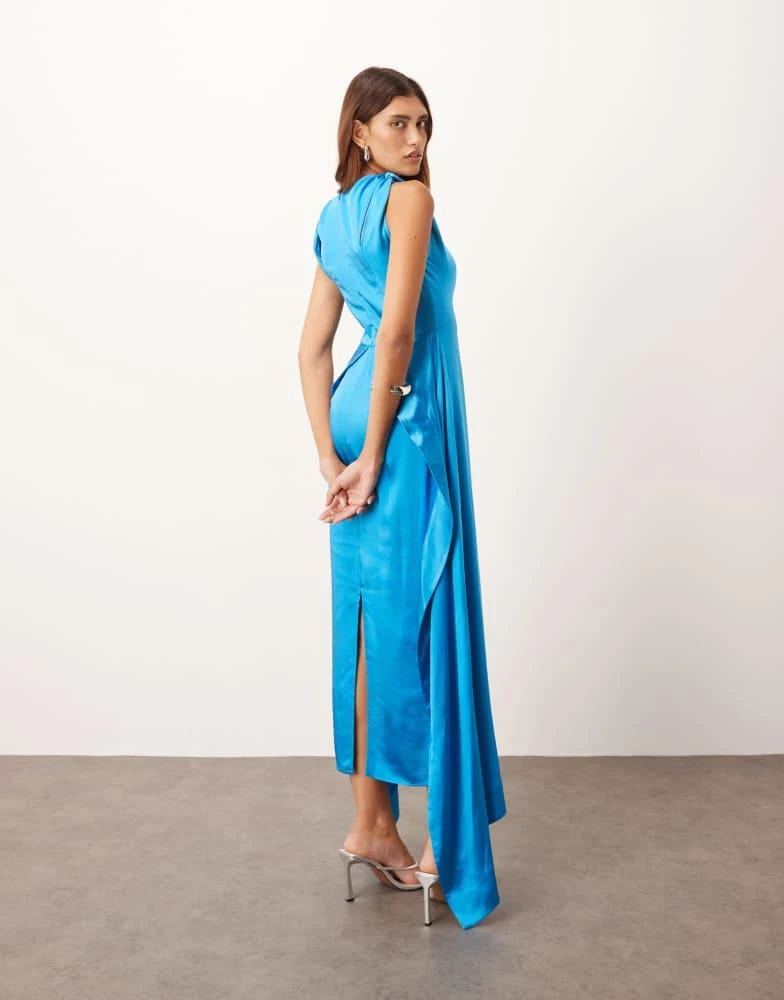 ARRANGE satin square cut maxi dress with twist shoulder in azure blue  On  Sale Now with Up to 75% Off | Discover Exclusive Deals & Savings at  BeyondStyle  Authentic ARRANGE