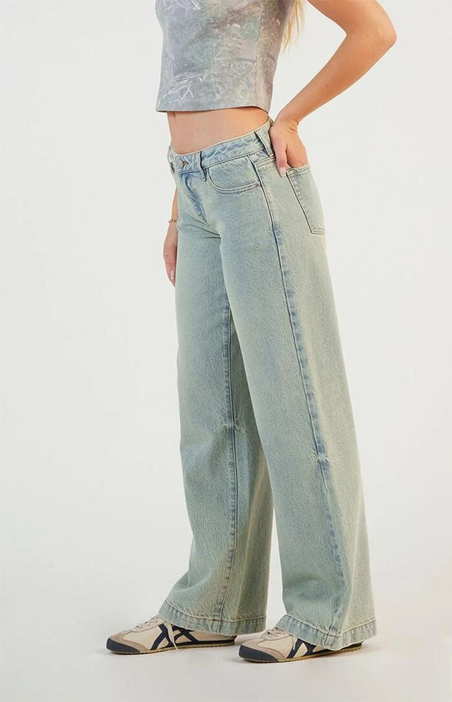 PacSun Casey Low Rise Baggy Jeans Light Indigo Washed 3