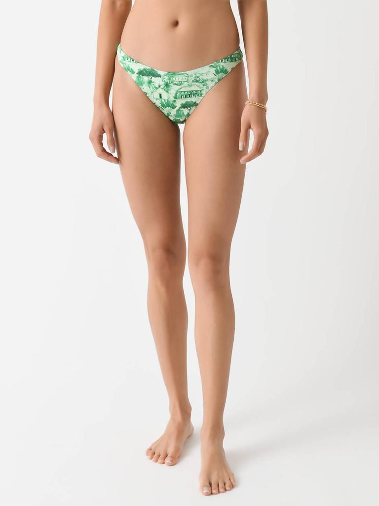 Fisch Flamands Bikini Bottom In Green Gustavia