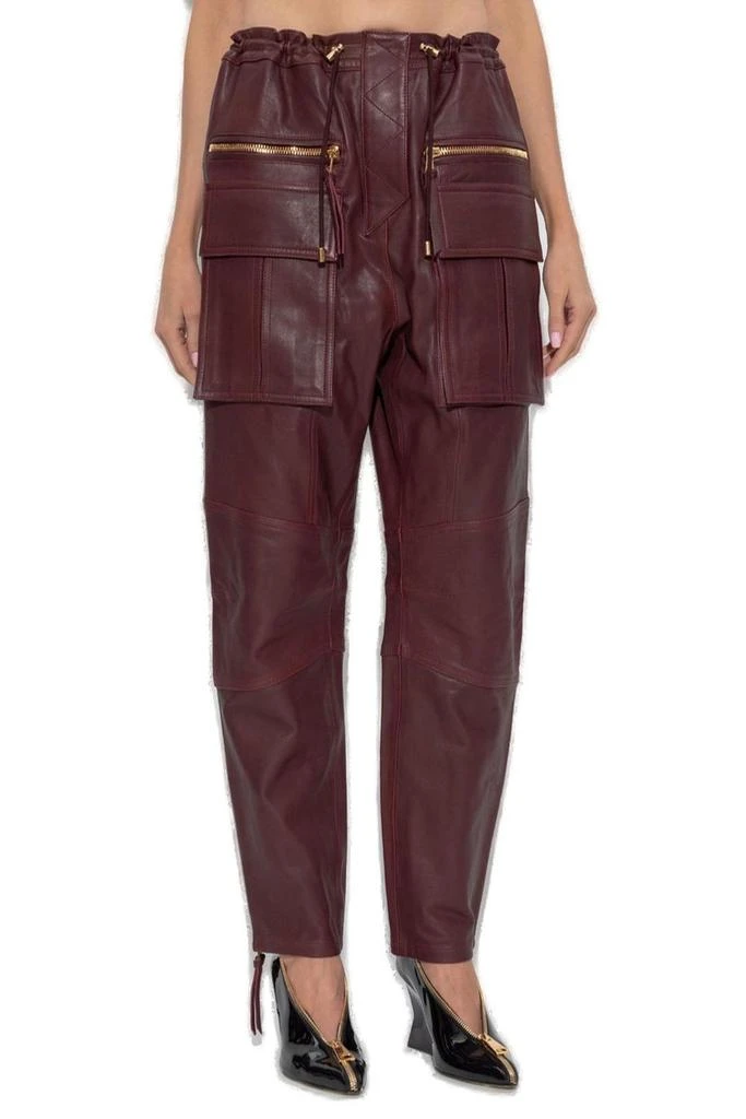 Balmain Balmain Leather Cargo Pants 2