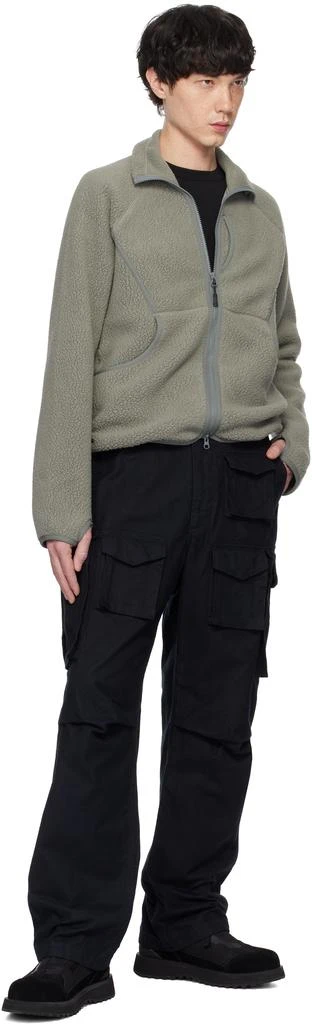 Snow Peak Gray Thermal Boa Fleece Jacket 4