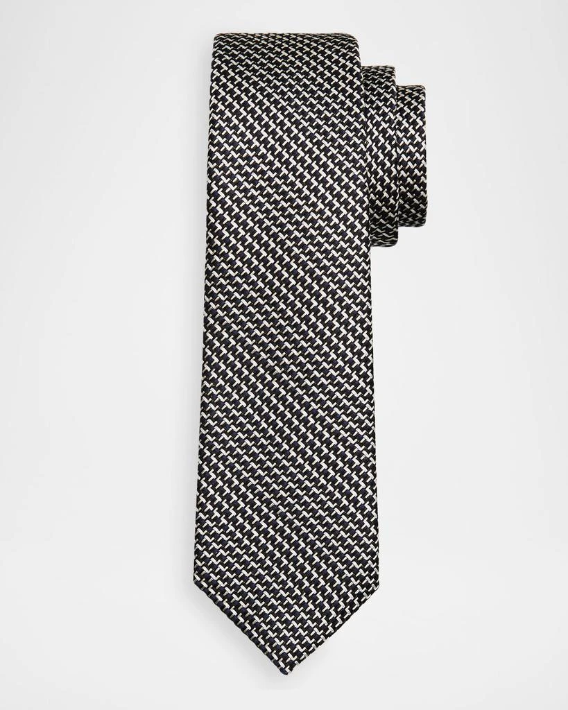 Tom Ford Men
s Tricolor Woven Silk Tie