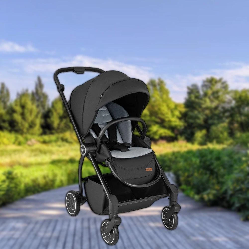 Hivvago Foldable Baby Stroller with Reversible Seat and Adjustable Recline