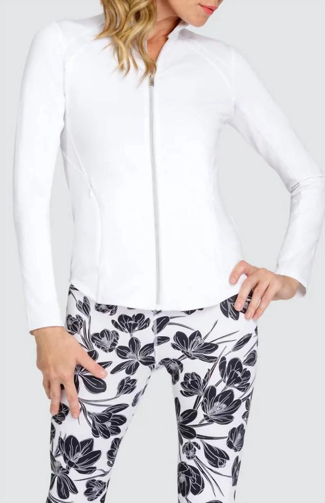 Tail Activewear Hathaway Jacket In White 1