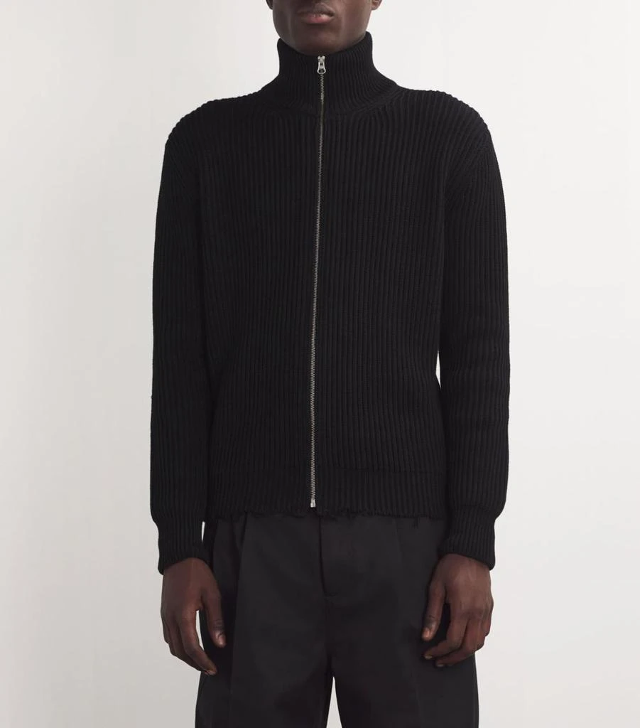 MM6 Maison Margiela Cotton Zip-Up Sweater 3