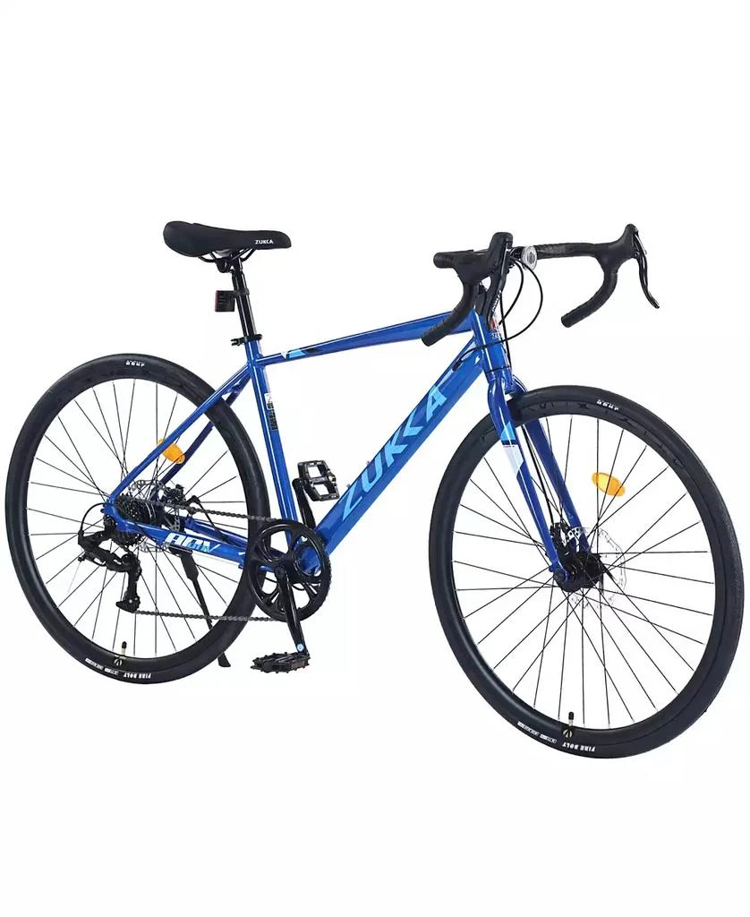 Streamdale Furniture 700C Road Bike, 7 Speed Road Bike, for Men Women, Aluminum Alloy Frame