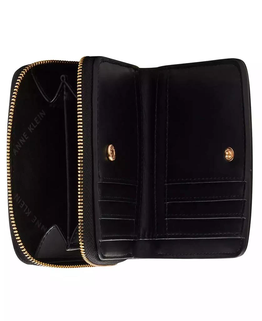 Anne Klein Annie Klein Ruched Quilted Zip Around Wallet 4