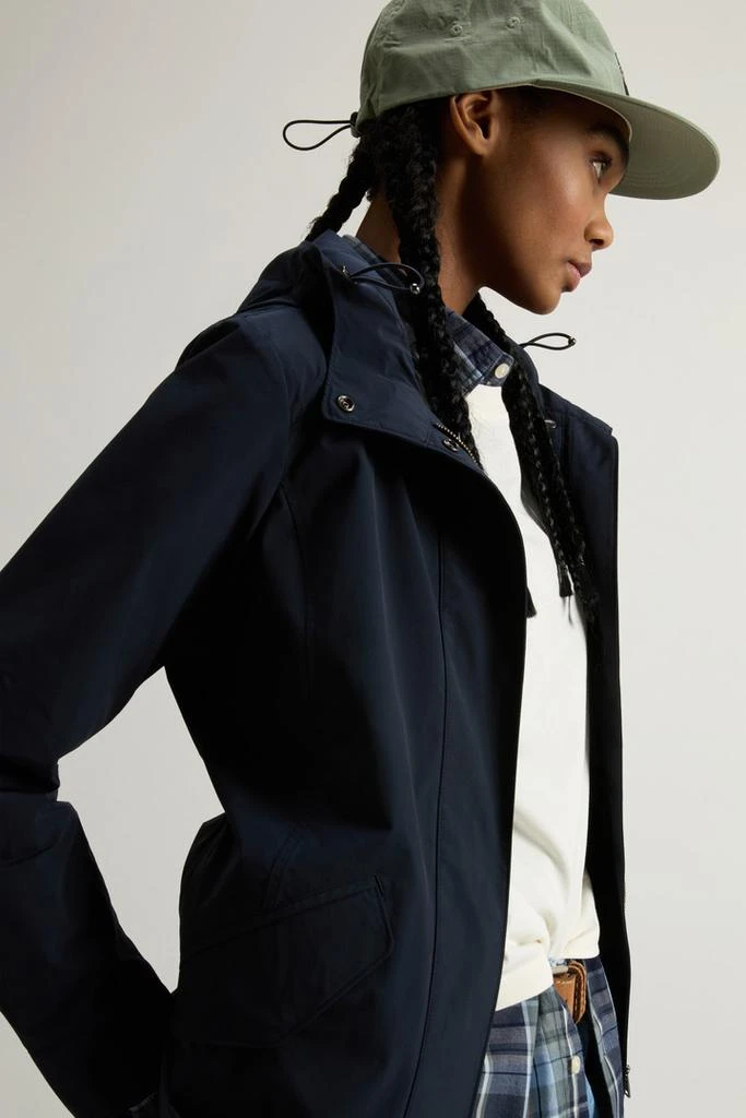 Woolrich Summer Parka in Urban Touch - Women - Blue 4