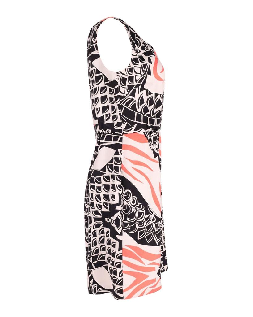 Temperley London Printed Sheath Dress in Multicolor Silk