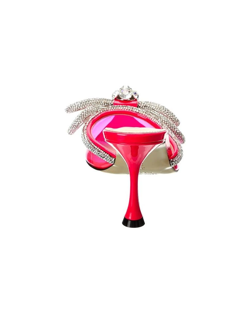 Mach & Mach Double Bow Vinyl & Leather Mule 3