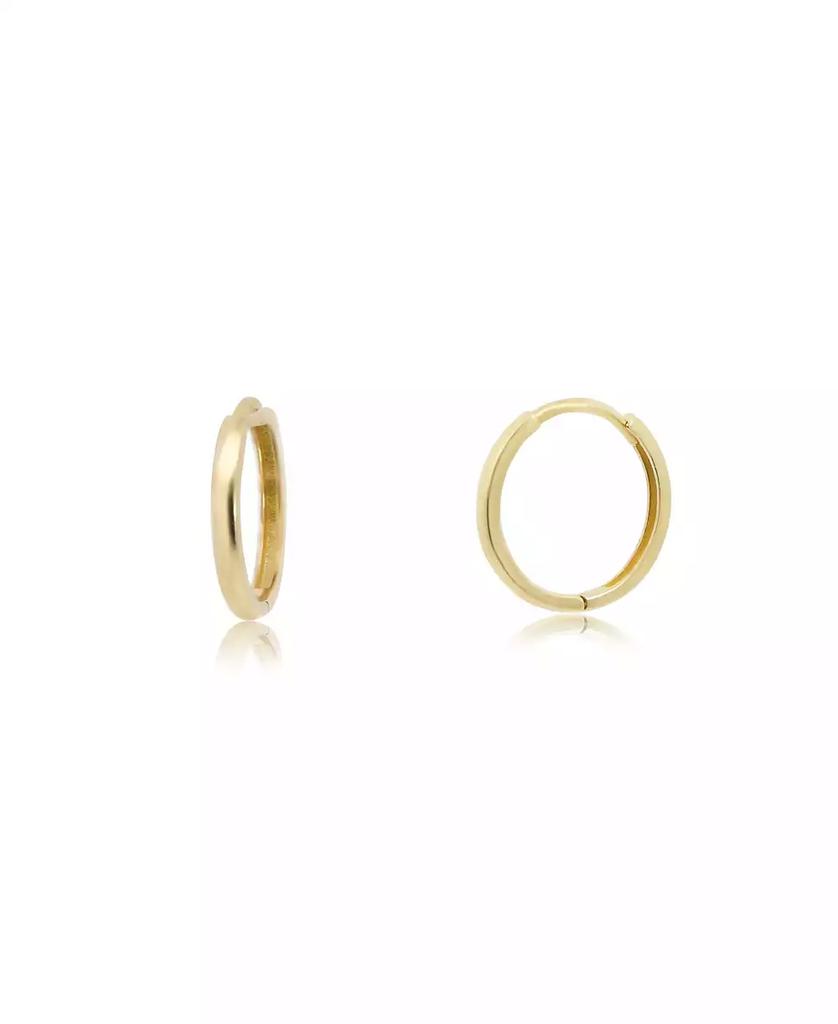 The Lovery Gold Huggie Hoop Earrings 14K Yellow Gold 13 x 2 millimeters