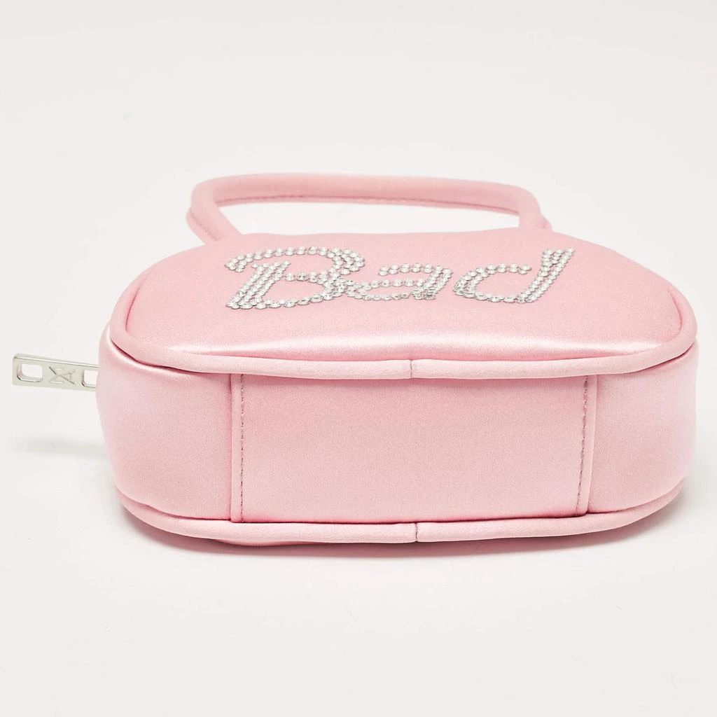 Amina Muaddi Amina Muaddi Pink Satin Super Amini Baddie Bag 6