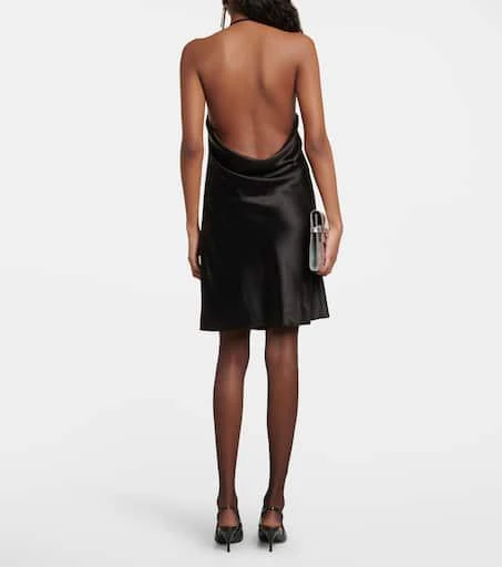 Yves Saint Laurent Cowl-neck silk slip dress 3